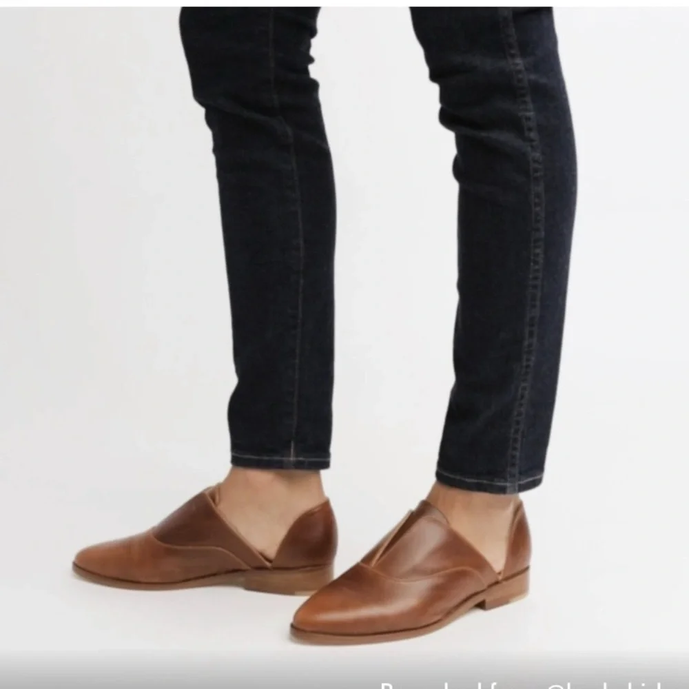 Nisolo Tan Loafers Minimalist Slip-Ons Size 8